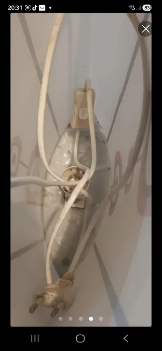 Lámpara de cristal con diseño