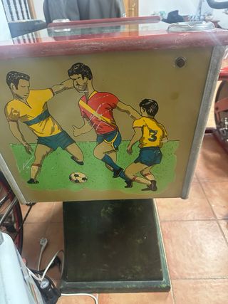 Mini Futbolín de mesa con cristal