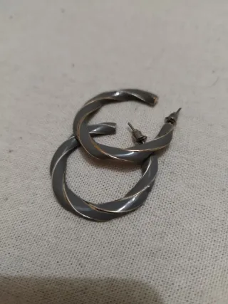 Lote de 7 pendientes aro