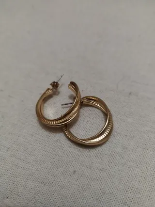 Lote de 7 pendientes aro