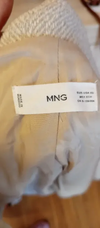 Cappotto Mango Beige/Grigio