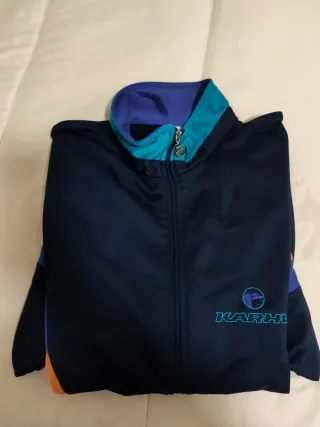 Sudadera Vintage Karhu Azul Naranja