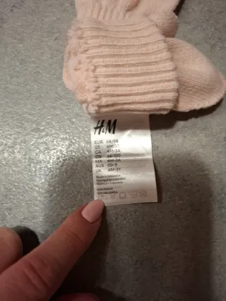 Set guanti e scaldacollo H&M bambina rosa