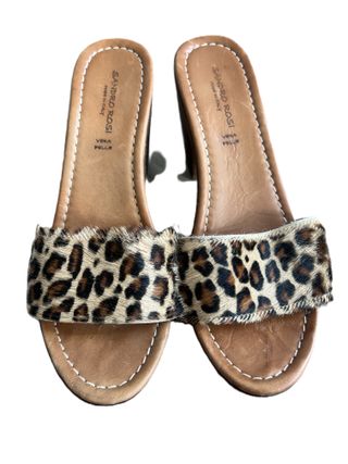 Sandalias Sandro Rosi Pelo Animal Print
