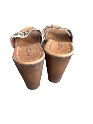 Sandalias Sandro Rosi Pelo Animal Print