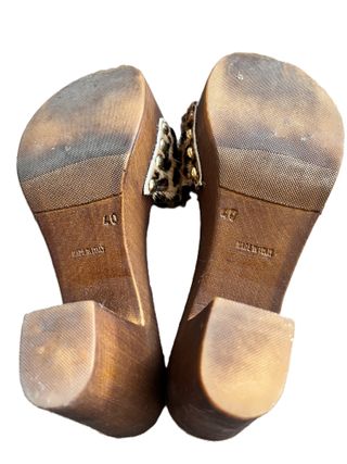 Sandalias Sandro Rosi Pelo Animal Print