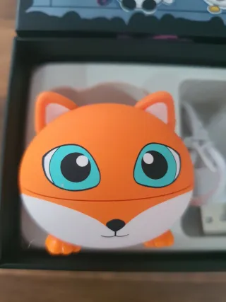 Auriculares Inalámbricos Diseño Zorro Naranja