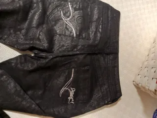 Pantalón Desigual Negro Estampado