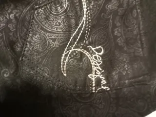 Pantalón Desigual Negro Estampado