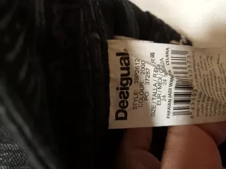 Pantalón Desigual Negro Estampado