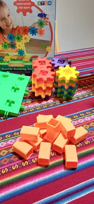 Set Construcción Gears! Gears! Gears! 60 Piezas