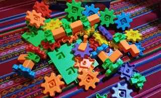 Set Construcción Gears! Gears! Gears! 60 Piezas