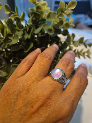 Anillo Plata Piedra Luna plata 925