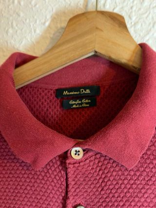 Massimo Dutti Polo Rojo Talla S