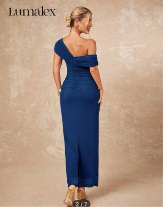 Vestido azul fiesta elegante talla M