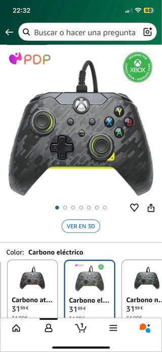 Controller Xbox PDP Nero e Verde