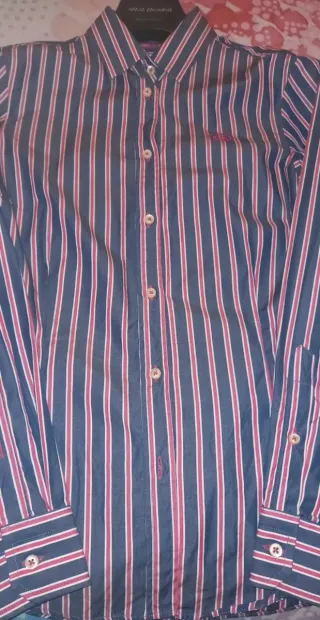 Camisa Kilarny Rayas Azul y Rosa