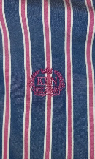 Camisa Kilarny Rayas Azul y Rosa