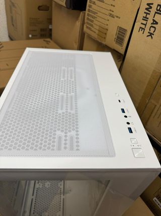 Torre PC FSP CMT380 ARGB Blanca Doble Cristal