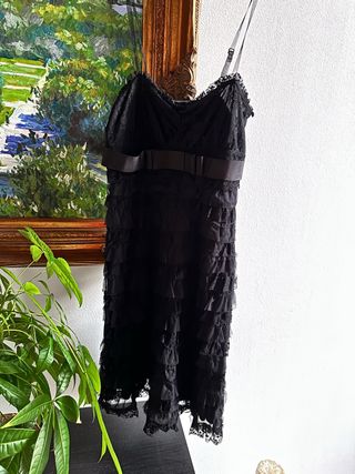 Vestido Mango Negro Fiesta