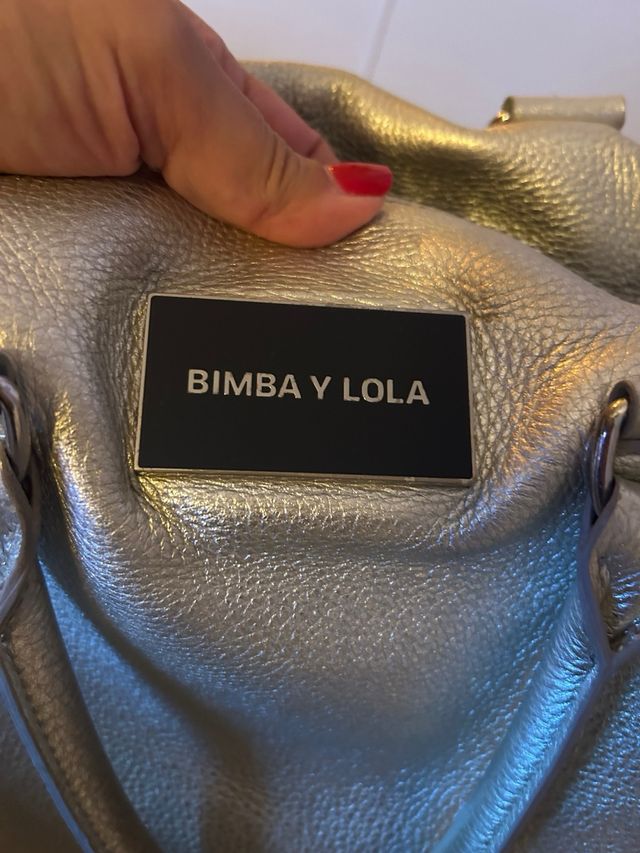 Bolso Bimba y Lola Plateado Cadena