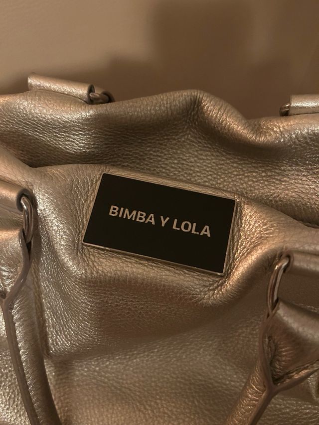 Bolso Bimba y Lola Plateado Cadena