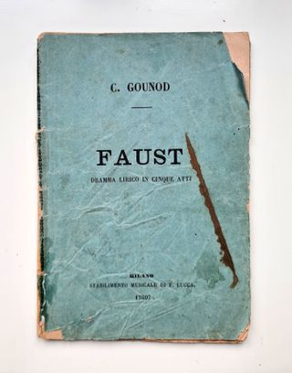 Faust - C. Gounod. Libretto d'opera (ed. 1875)