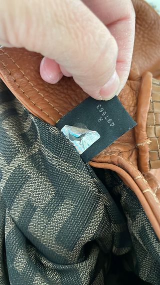 Bolso Fendi Piel Marrón Mujer