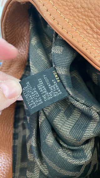 Bolso Fendi Piel Marrón Mujer