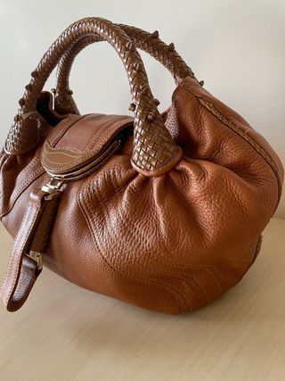 Bolso Fendi Piel Marrón Mujer