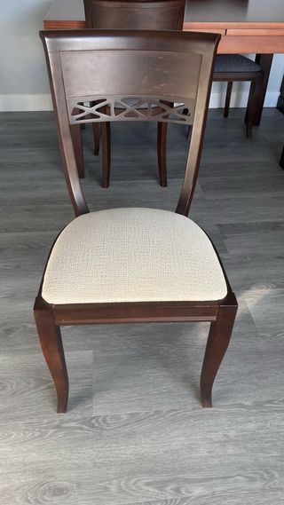 Mesa de comedor de madera, extensible