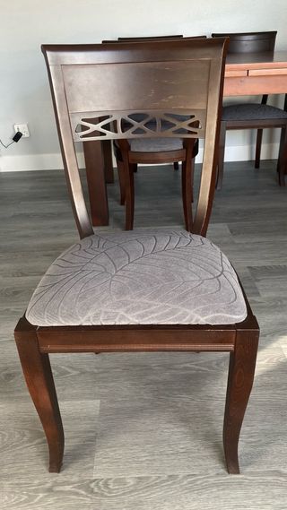 Mesa de comedor de madera, extensible