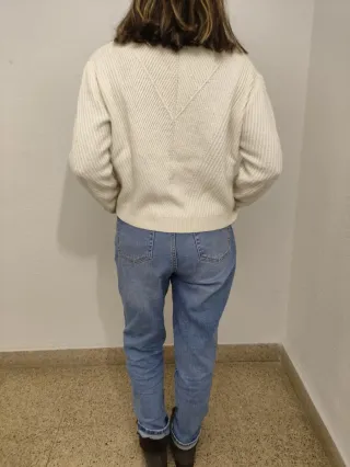 Jersey Cortefiel blanco