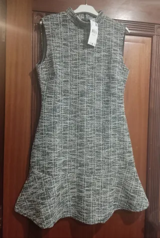 Vestido jaspeado Mango Talla M