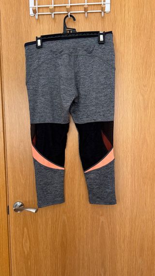 Leggings Lefties grises y naranjas