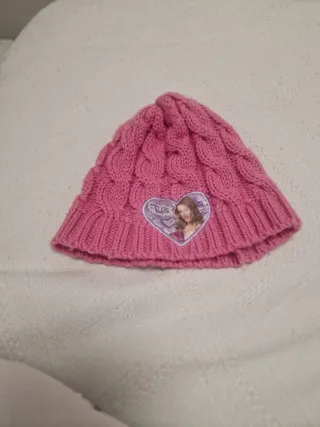 Gorro rosa niña con corazón