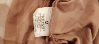 Vestido de antelina beige marrón claro