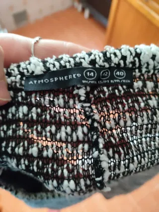 Jersey jaspeado negro y blanco