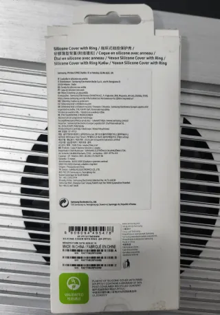 Custodia in silicone per Samsung Galaxy Z Flip4 con anello