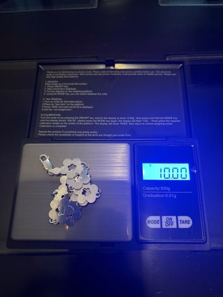 Pulsera de plata con flores