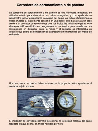 Corredera náutica de patente