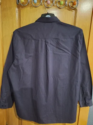 Camiseta Unit Hombre Manga Larga Estampada Azul