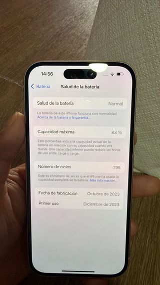 iPhone 15 Rosa 128GB - 83% Batería
