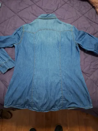 Camisa tejana vaquera azul Talla XL