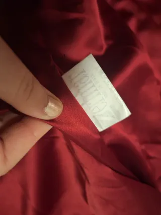 Chaqueta de cuero burdeos