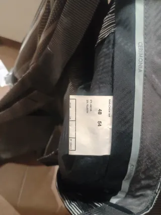 Traje de ceremonia novio rayas