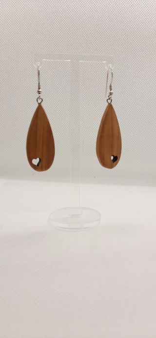 Orecchini pendenti a goccia con cuore