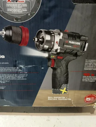 Percusión Taladro 12V PARKSIDE + 2 Baterías