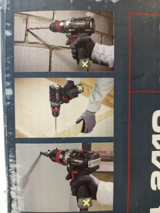 Percusión Taladro 12V PARKSIDE + 2 Baterías