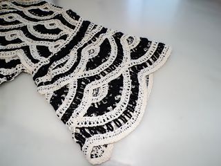 Jersey Crochet March Studio Beige/Negro Talla Únic